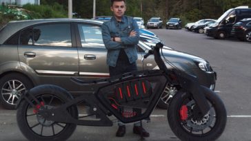 electric indian motorcycle mockup