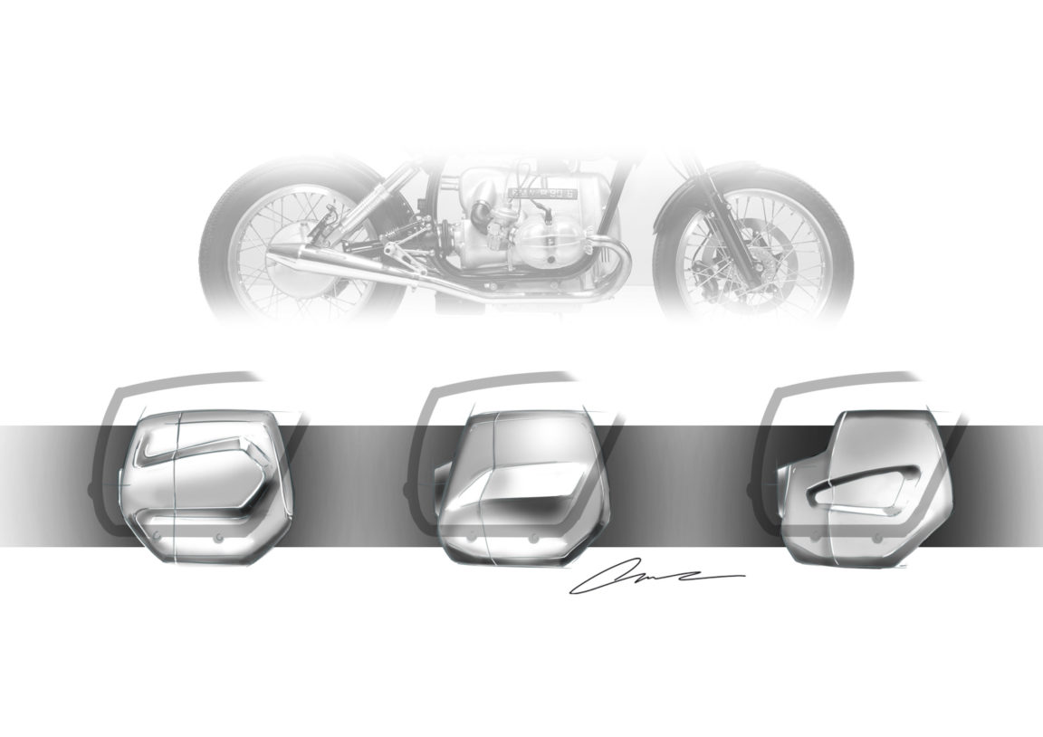 BMW ER80 electric motorcycle form study by Luuc Muis - EvNerds