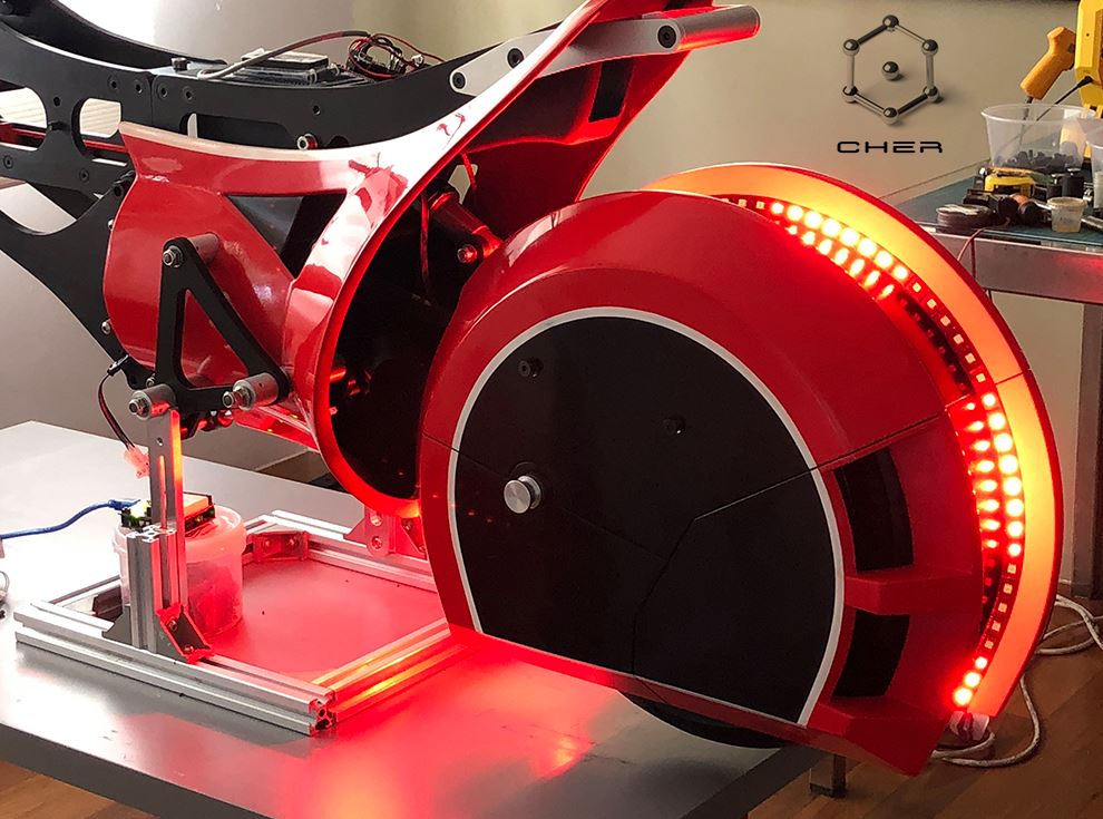 prototype electric motorcycle bike motor racing technical