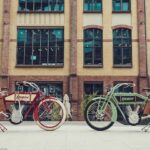 Kosynier deLux ebike red black vintage electric bike retro